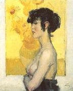 Isaac Israels Woman before oil painting on canvas